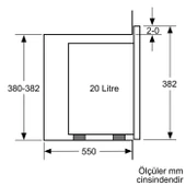 Bosch BFL524MG2 Mikrodalga Fırın Ankastre Antrasit Gri thumbnail 9