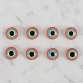 Loren Crafts turuncu 8 li nazar boncuğu düğme - 16 thumbnail 2