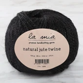 La Mia Natural Jute Twine 100 gr Siyah Jüt İp - L213 - 34104 thumbnail 1