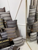 NİVEMESHOME LACİVERT GRİ KIRLENT KILIFI 45X45 - 6