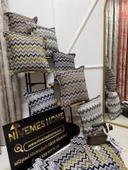 NİVEMESHOME KIRLENT KILIFI 45X45 MATEO 67-01 ANTRASİT GRİ thumbnail 6