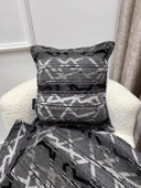 NİVEMESHOME ELYAF DOLGULU KIRLENT 45X45 MATEO 67-01 ANTRASİT GRİ thumbnail 4