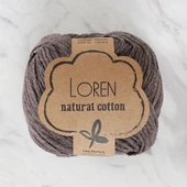 Loren Natural Cotton Kahverengi El Örgü İpi - R069 thumbnail 1