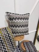 NİVEMESHOME SÜTLÜ KAHVE GRİ KIRLENT KILIFI 45X45 - 2