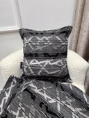 NİVEMESHOME KIRLENT KILIFI 45X45 MATEO 67-01 ANTRASİT GRİ - 3