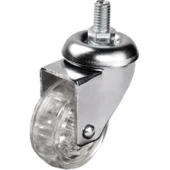 Hts 302 - 50x20 mm Şeffaf Makaralı Vidalı Teker - 1