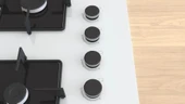 Bosch POP7C2P30O Ocak Ankastre Gazlı Sert Cam Beyaz thumbnail 2