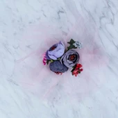 Loren Bohça süsü 3 lü Pembe thumbnail 2