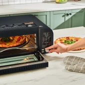 Karaca Multicrust Artisan Retro Pizza Makinesi ve Airfryer Mat Siyah thumbnail 4