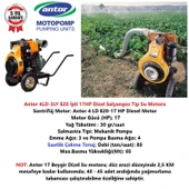 Antor 4LD-3LY 820 İpli 17HP Dizel Su Motoru - 2