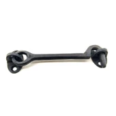 Antika Tarz Dekoratif Pirinç Maymuncuk Çengeli - 13cm, Oksit - 1