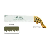 Abay İnce Diş Zıvana El Testere 12 No - Ahşap Sap - 1