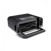 Karaca Multicrust Artisan Retro Pizza Makinesi ve Airfryer Mat Siyah thumbnail 7