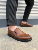 JET-0410 Classique Bağcıksız Cilt Erkek Günlük Klasik Ayakkabı CST - Kahverengi thumbnail 1
