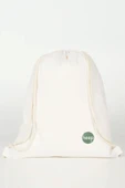 Heep Krem 35x40 cm Unisex Ham Bez Büzgülü Sırt Ayakkabı Çantası - 1