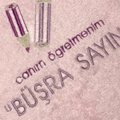 Kişiye Özel Canım Öğretmenim Nakışlı Havlu 30x50 thumbnail 2