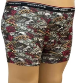 Kurukafa Desenli Dijital Baskılı Büyük Beden Likralı Boxer thumbnail 1