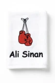 İsimli Boks Temalı Antreman Havlusu 50x90 cm - 8