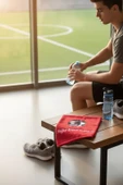 Kişiye Özel İsimli Futbolcu Nakışlı Antrenman Havlusu – Antrasit Sporcu El Havlusu 50x90 cm - 7