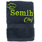 İsimli Chef Desenli Mutfak Havlusu - 1