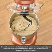 Karaca Pro Artisan Tartılı Dijital Ekran Zaman Ayarlı Döküm Hamur Yoğurma Makinesi Copper Glow 1600W 5L thumbnail 9