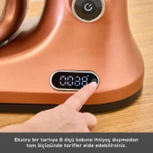 Karaca Pro Artisan Tartılı Dijital Ekran Zaman Ayarlı Döküm Hamur Yoğurma Makinesi Copper Glow 1600W 5L thumbnail 6