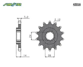 ÖN DİŞLİ HONDA XRV AFRICA TWIN 750cc 1990-2002 thumbnail 2