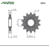 ÖN DİŞLİ KTM SMT 890cc DİŞLİ SAYISI : -1 2024 thumbnail 2