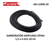KARBÜRATÖR HORTUMU SİYAH 1,5 x 4 mm 10 mt UNIVERSAL cc - 1