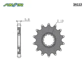 ÖN DİŞLİ KAWASAKI KX 450 F 450cc 2006-2021 thumbnail 2