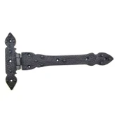 Antika Tarz Dekoratif Pirinç Kuyruklu Lale Menteşe - 147x193 mm, Oksit - 1