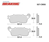 SİNTERLİ ARKA FREN BALATASI HONDA VFR 1200 F DCT 1200cc 2010-2016 thumbnail 2