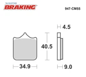 SİNTERLİ ÖN FREN BALATASI BMW S 1000 RR 1000cc ÖN İKİ TAKIM KULLANIR 2009-2017-2021 thumbnail 2