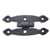 Antika Tarz Dekoratif Pirinç Dar Menteşe - 75x39 mm, Oksit - 1