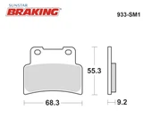 YARI METALİK ÖN FREN BALATASI YAMAHA MT-125cc 2015-2024 thumbnail 2