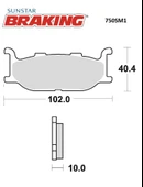 YARI METALİK ÖN FREN BALATASI YAMAHA XVS V-STAR 650cc 1998-2007 thumbnail 2