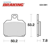 YARI METALİK ARKA FREN BALATASI TRIUMPH SPEED TRIPLE RS 1200cc 2022 thumbnail 2