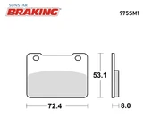 YARI METALİK ÖN FREN BALATASI SYM WOLF 250cc 2013-2015 thumbnail 2