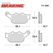 YARI METALİK ARKA FREN BALATASI YAMAHA XJ6 DIVERSION F 600cc 2009-2015 thumbnail 2