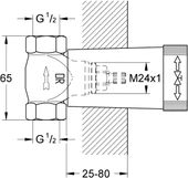 Grohe Ankastre Stop İç Valf Gövde - 2