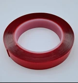 ÇİFT TARAFLI BANT 20MM 5MT KIRMIZI ŞEFFAF UNIVERSAL cc - 1