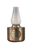 Torima D53 Bakır Vintage Gaz Lambası Taşınabilir Bluetooth Speaker Ayarlanabilir Işıklı USB Şarjlı - 6