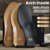 İçe Basma ,Düz Ve Çukur Tabanlar İçin Hakiki Deri Ortopedik Tabanlık- Naturel - 2