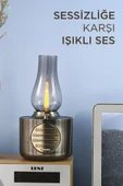 Torima D53 Nikel Vintage Gaz Lambası Taşınabilir Bluetooth Speaker Ayarlanabilir Işıklı USB Şarjlı - 2