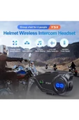 CEYLAN ADAM Y5x Rgb Işıklı Intercom 5 Kişi Bağlantılı 1000mah Motosiklet Bluetooth Kulaklık Seti thumbnail 2