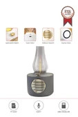 Torima D53 Gri Vintage Gaz Lambası Taşınabilir Bluetooth Speaker Ayarlanabilir Işıklı USB Şarjlı thumbnail 1