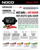 NOCO 6V12V 2 Lİ 2 AMPER AKÜ ŞARJ CİHAZI UNIVERSAL cc - 1