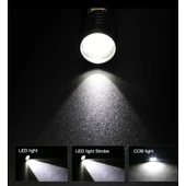 Wuben Wb-017 Zoomlu Şarjlı Cob Led Güçlü El Feneri - 6
