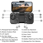 Ozmik C10S Kamera Özellikli Drone FPV Yeni Başlayanlar ve Çocuklar İçin Katlanabilir Drone 3D - 10