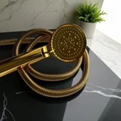 Gold Renkli Modern Duş Başlığı thumbnail 3